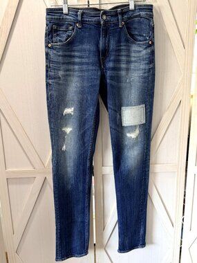 Kings of Indigo K.O.I. Distressed Juno Super Slim Jeans Size 28